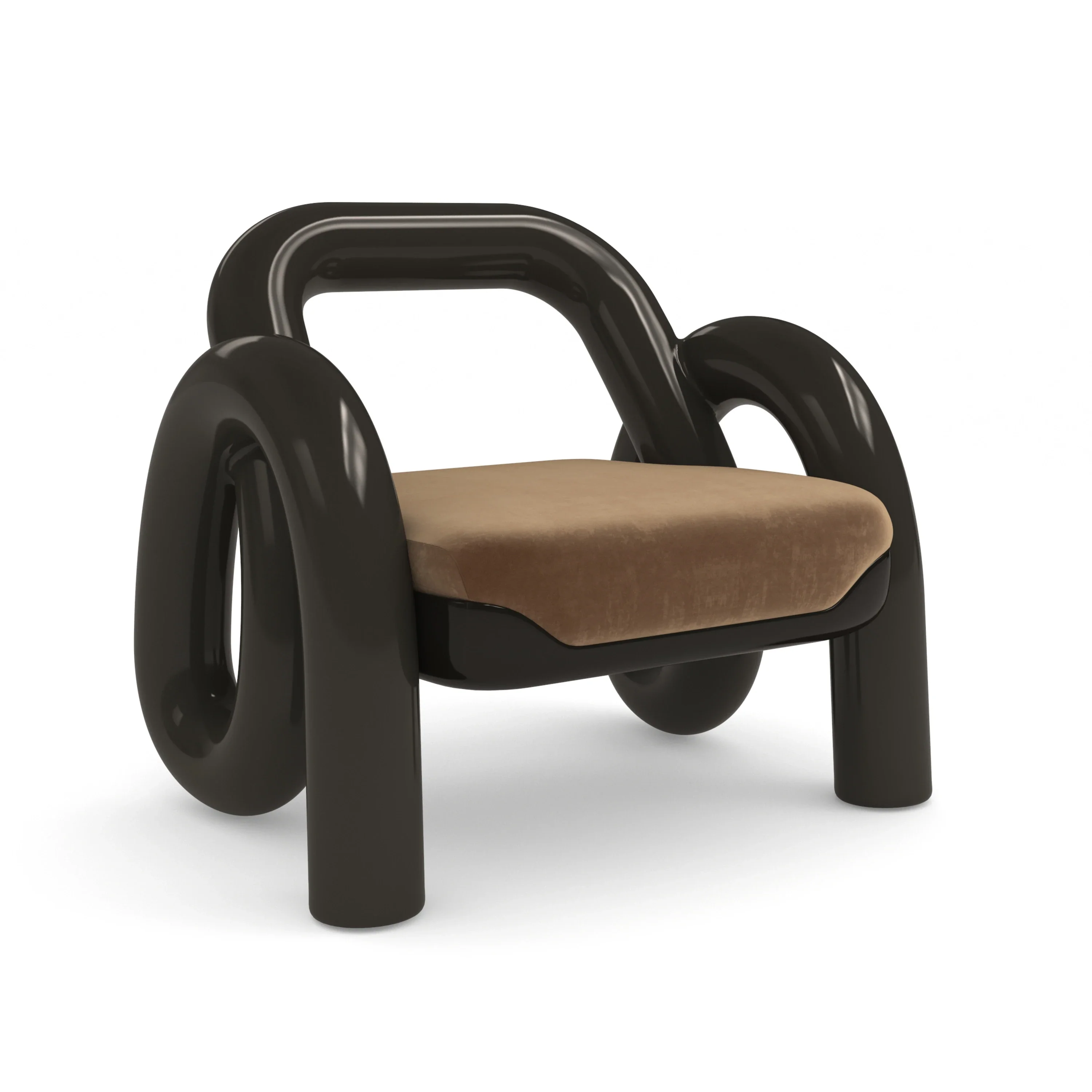 Gelee Accent Chair-Chocolate - Image 5