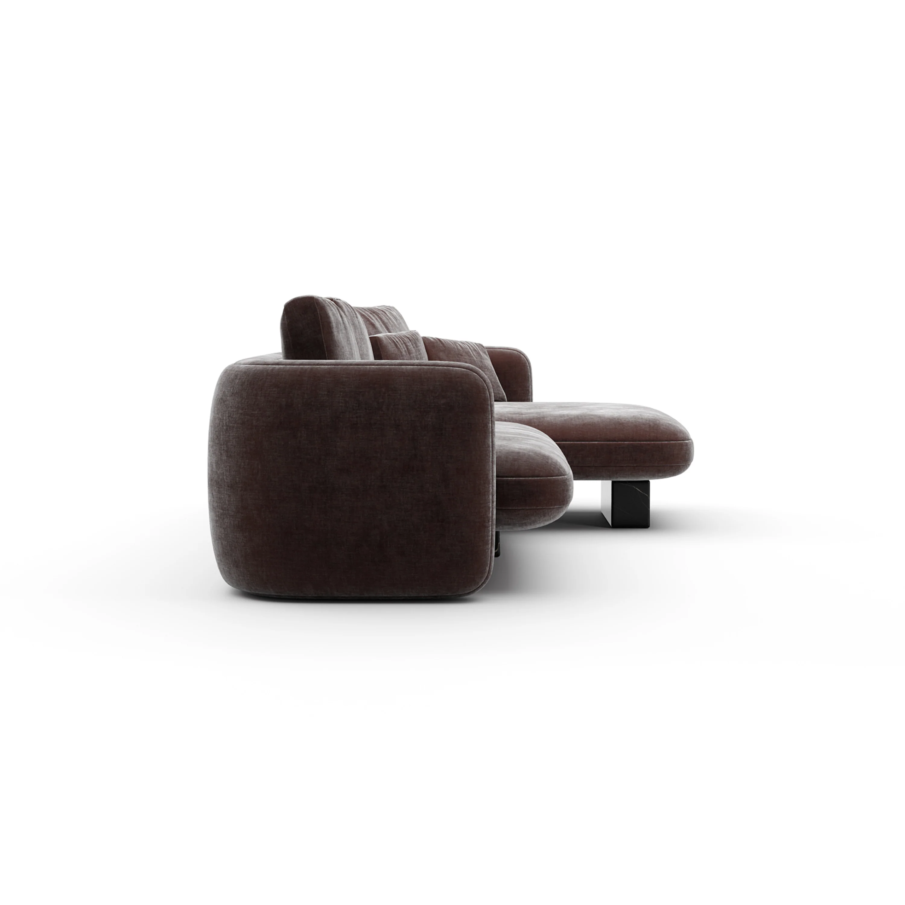 Overlap Right Chaise Sec Small Dk Taupe - Image 5