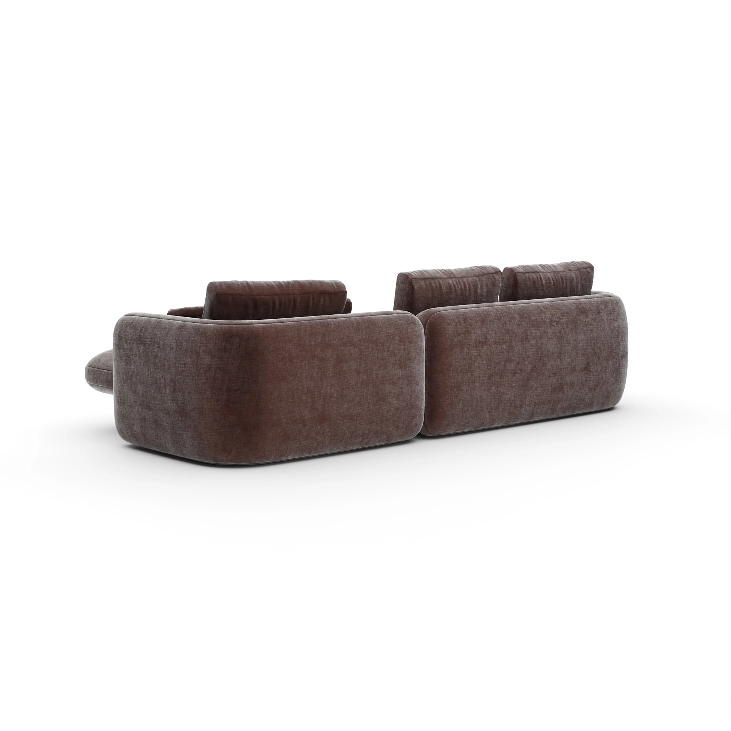 Overlap Right Chaise Sec Small Dk Taupe - Image 6